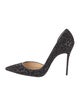 Christian Louboutin Velvet Animal Print D'Orsay Pumps
