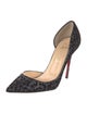 Christian Louboutin Velvet Animal Print D'Orsay Pumps