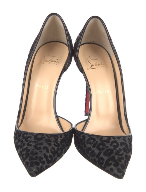 Christian Louboutin Velvet Animal Print D'Orsay Pumps