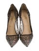 Christian Louboutin Mesh Glitter Accents Pumps