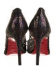 Christian Louboutin Mesh Glitter Accents Pumps