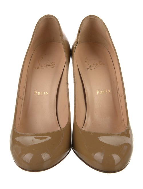 Christian Louboutin Patent Leather Leather Trim Embellishment Pumps