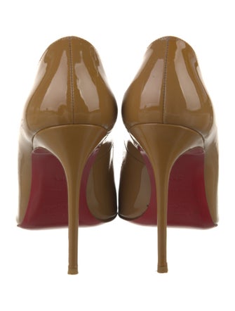 Christian Louboutin Patent Leather Leather Trim Embellishment Pumps