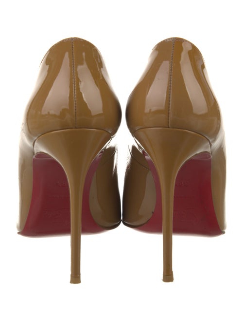 Christian Louboutin Patent Leather Leather Trim Embellishment Pumps