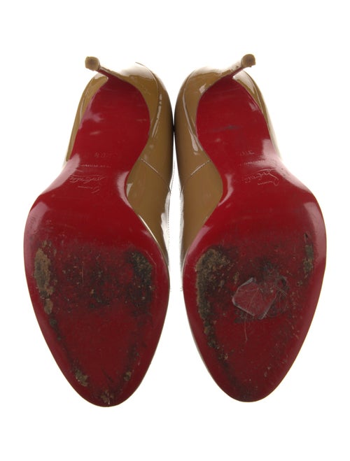 Christian Louboutin Patent Leather Leather Trim Embellishment Pumps