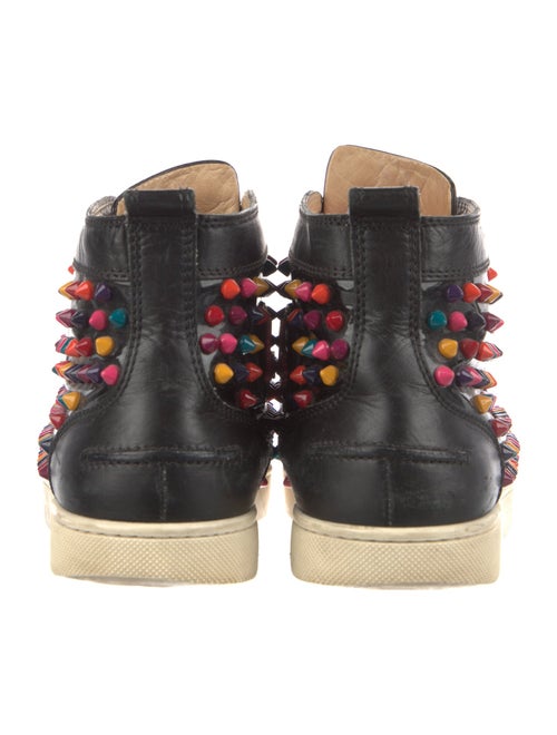 Christian Louboutin Spike Accents Leather Sneakers