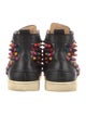 Christian Louboutin Spike Accents Leather Sneakers
