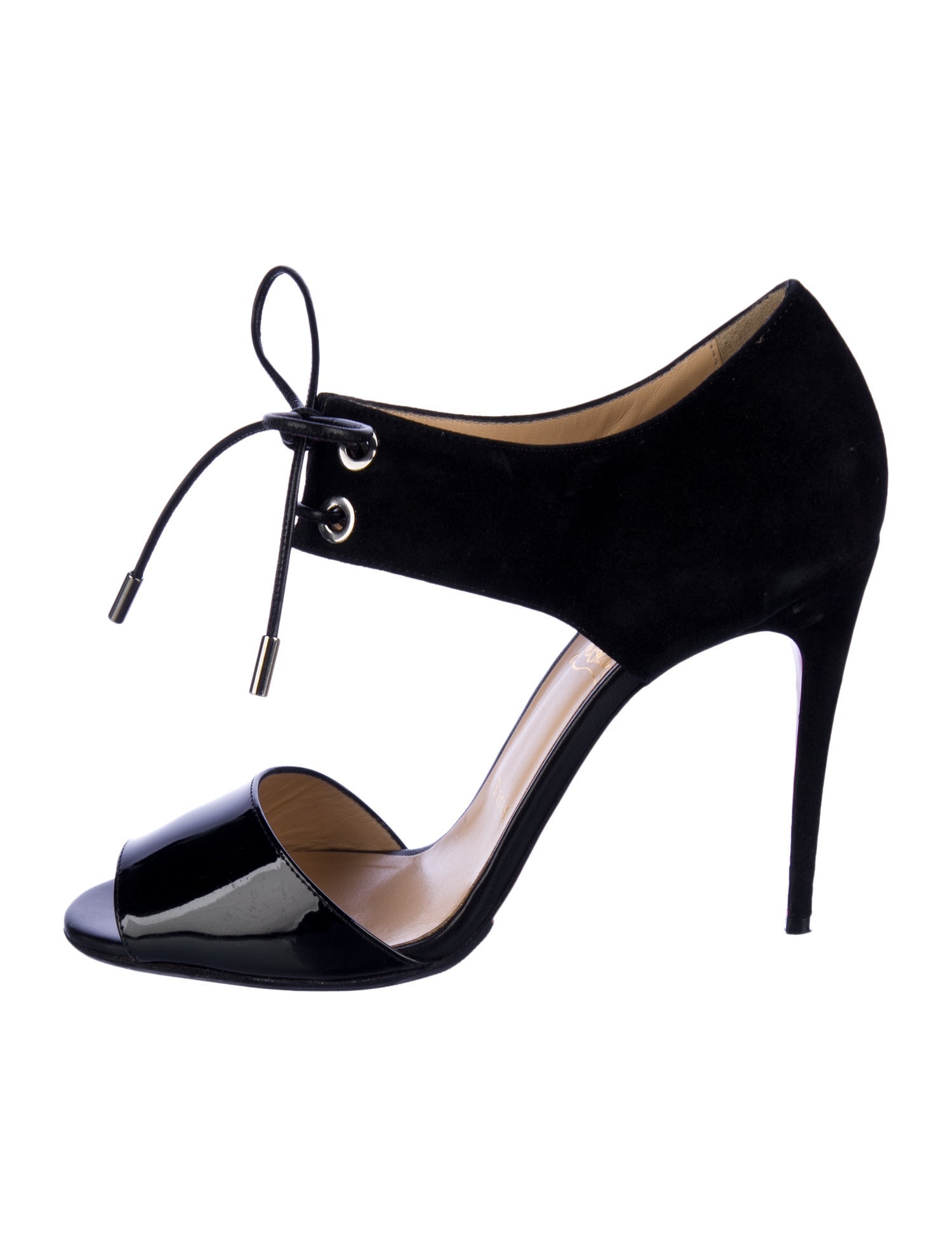 Christian Louboutin Suede T-Strap Pumps