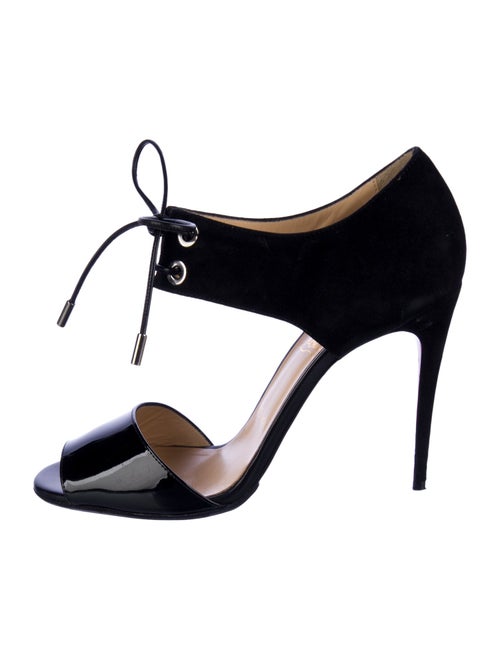 Christian Louboutin Suede T-Strap Pumps