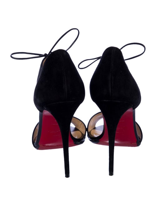 Christian Louboutin Suede T-Strap Pumps