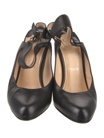 Christian Louboutin Leather Slingback Pumps