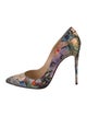 Christian Louboutin Flora Print Satin Pumps