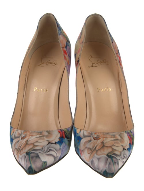 Christian Louboutin Flora Print Satin Pumps