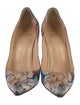 Christian Louboutin Flora Print Satin Pumps
