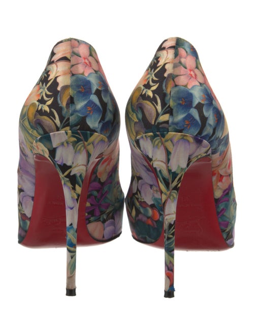 Christian Louboutin Flora Print Satin Pumps