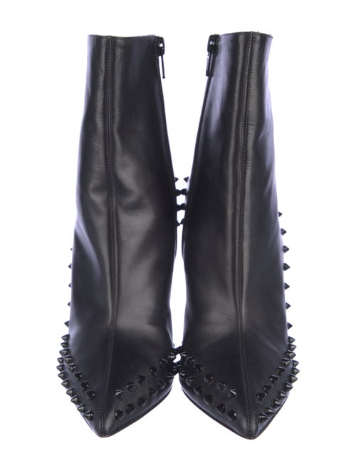 Christian Louboutin Spike Accents Leather Boots
