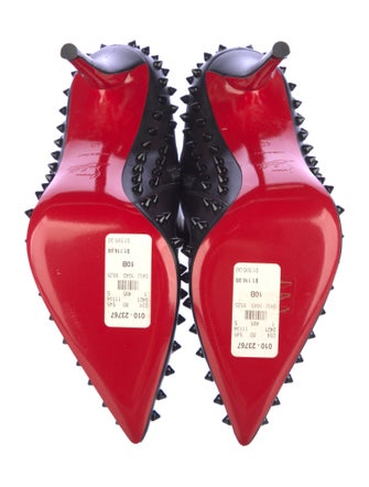 Christian Louboutin Spike Accents Leather Boots