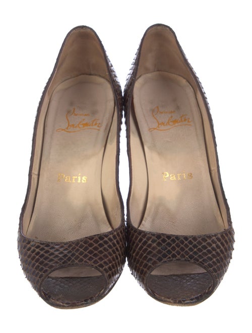 Christian Louboutin Snakeskin Animal Print Pumps
