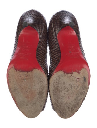 Christian Louboutin Snakeskin Animal Print Pumps