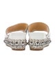 Christian Louboutin Leather Studded Accents Espadrilles