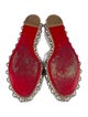 Christian Louboutin Leather Studded Accents Espadrilles