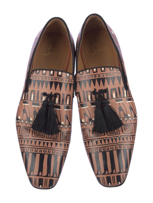 Christian Louboutin Leather Printed Slippers