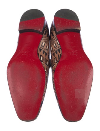 Christian Louboutin Leather Printed Slippers