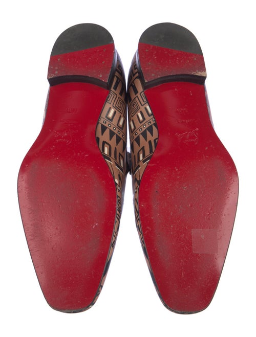 Christian Louboutin Leather Printed Slippers