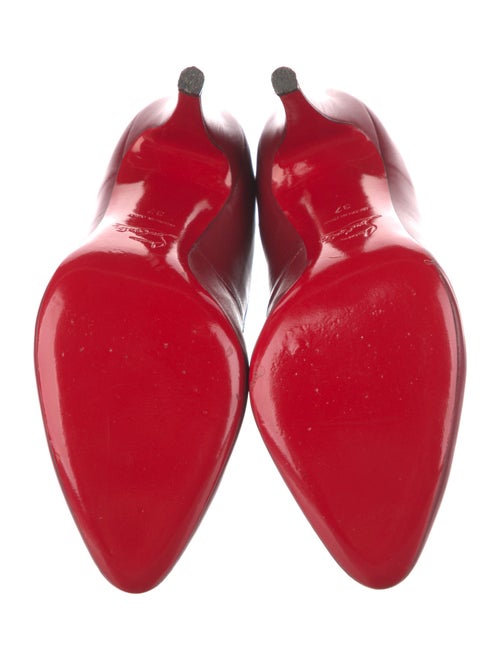 Christian Louboutin Leather Mesh Accents Boots