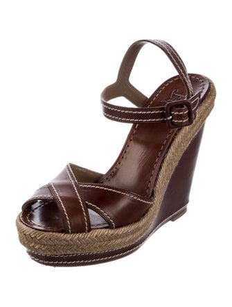 Christian Louboutin Leather Espadrilles