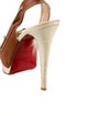 Christian Louboutin Leather Bow Accents Slingback Pumps
