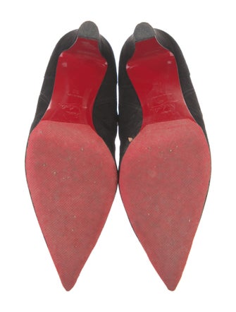 Christian Louboutin Spike Accents Suede Western Boots
