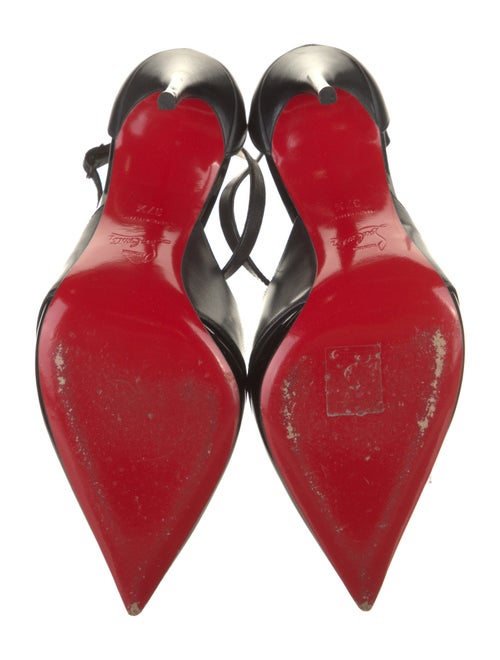 Christian Louboutin Patent Leather Leather Trim Embellishment Pumps