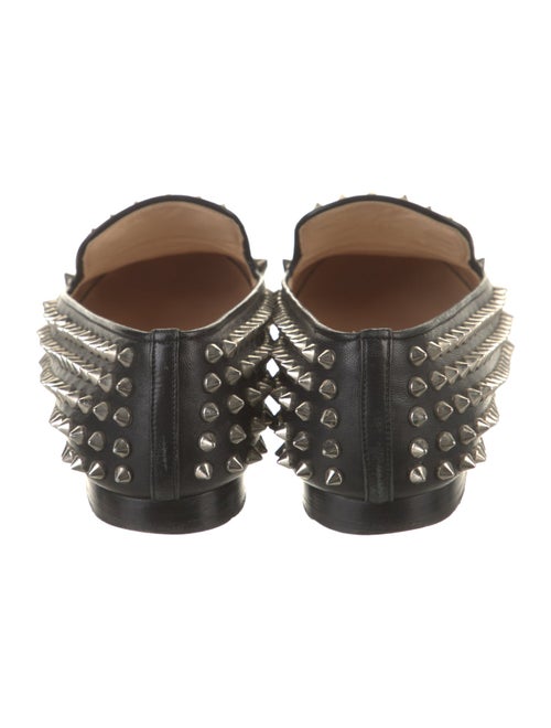 Christian Louboutin Leather Studded Accents Loafers