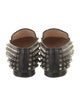 Christian Louboutin Leather Studded Accents Loafers