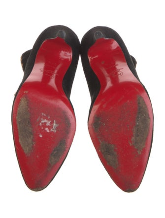 Christian Louboutin Suede D'Orsay Pumps