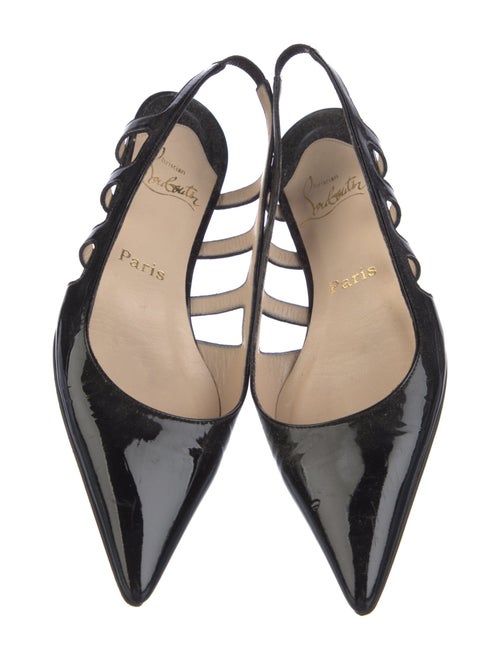 Christian Louboutin Patent Leather Slingback Flats