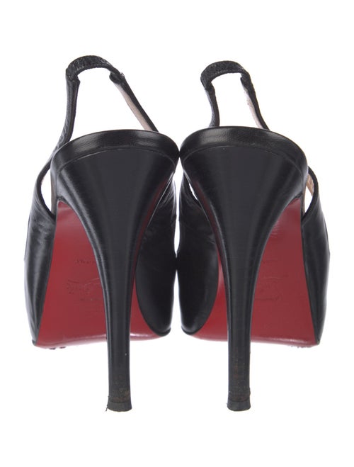 Christian Louboutin Leather Slingback Pumps