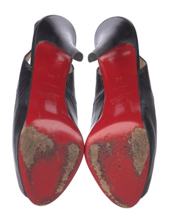 Christian Louboutin Leather Slingback Pumps