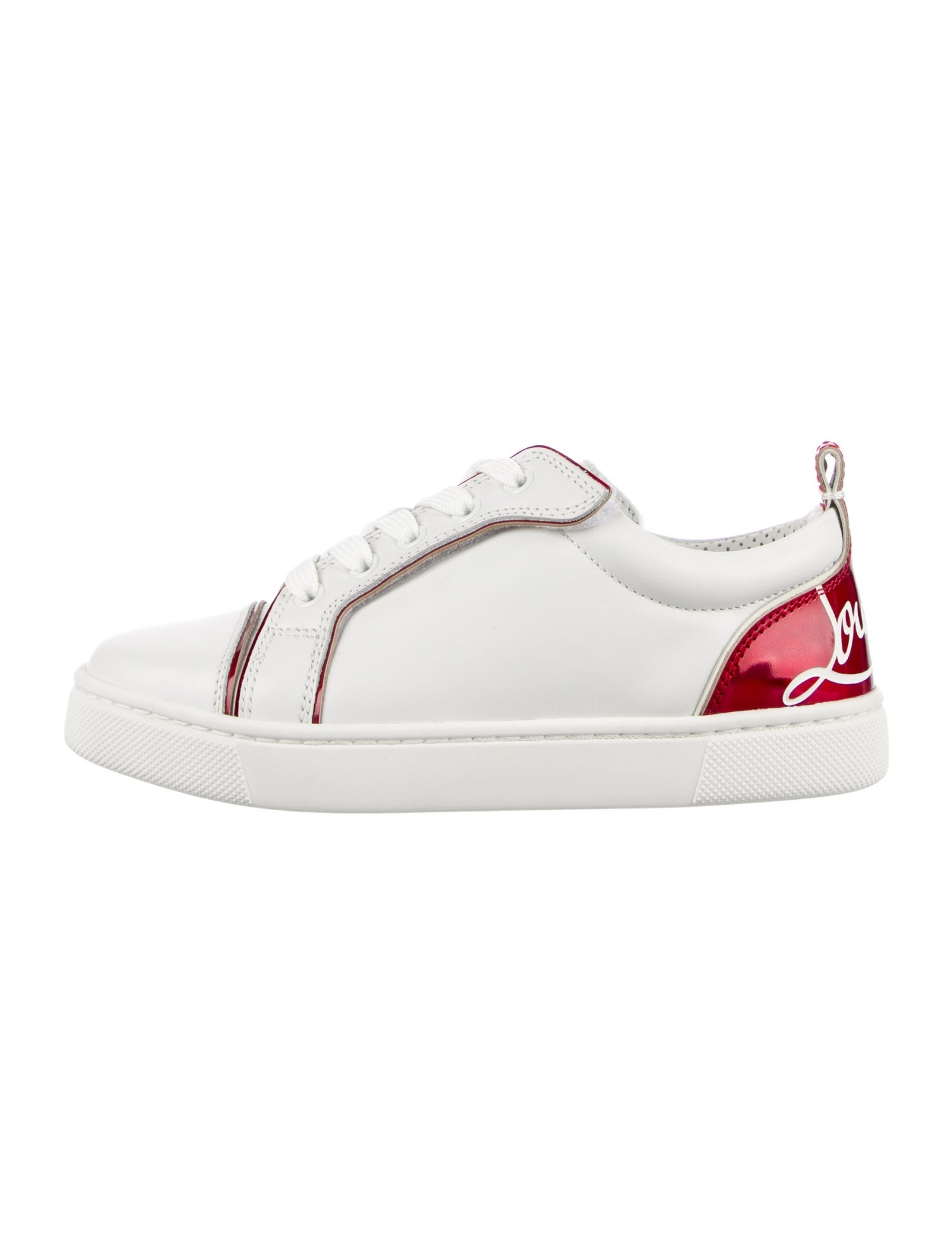 Christian Louboutin Girls' Low Top Leather Sneaker