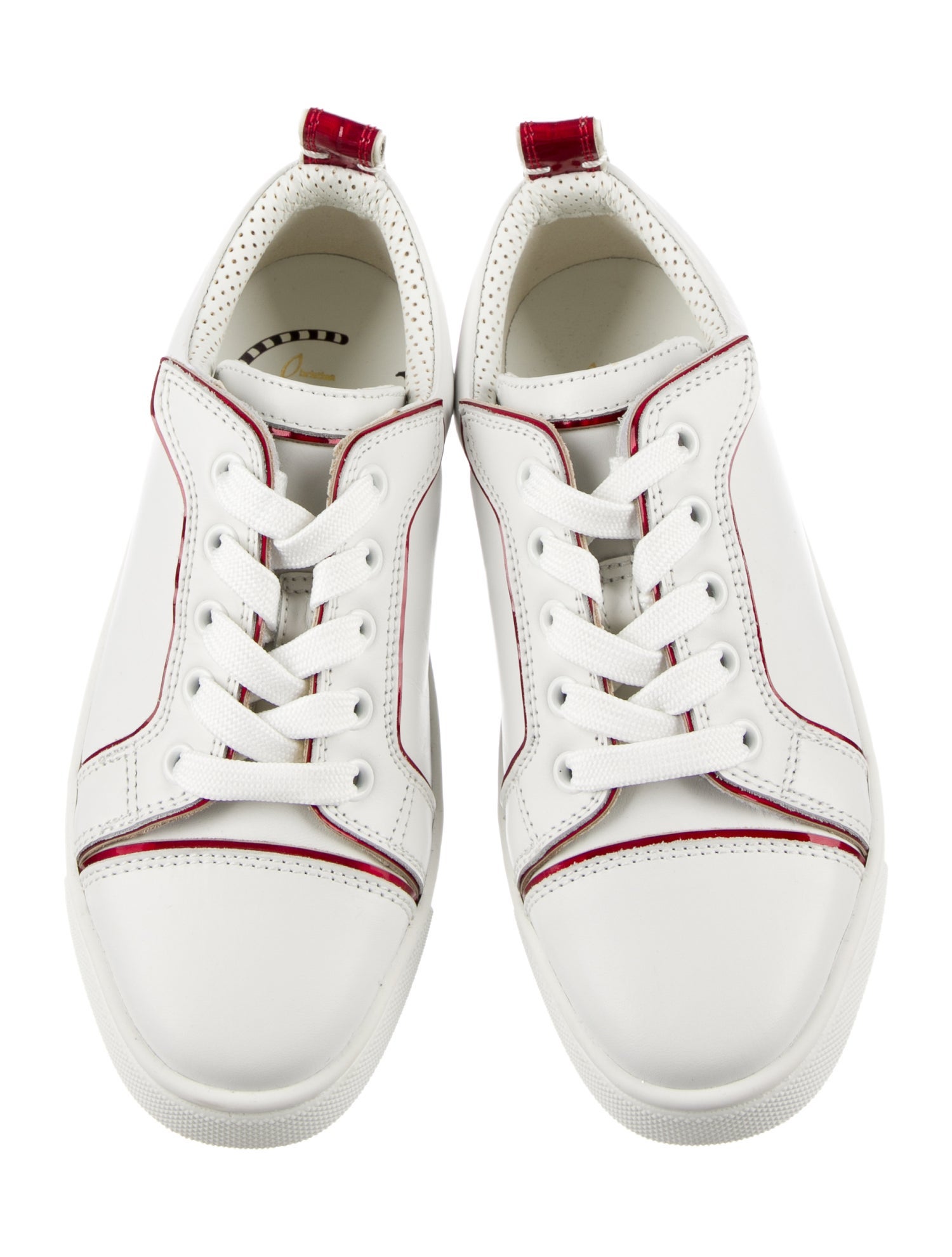 Christian Louboutin Girls' Low Top Leather Sneaker