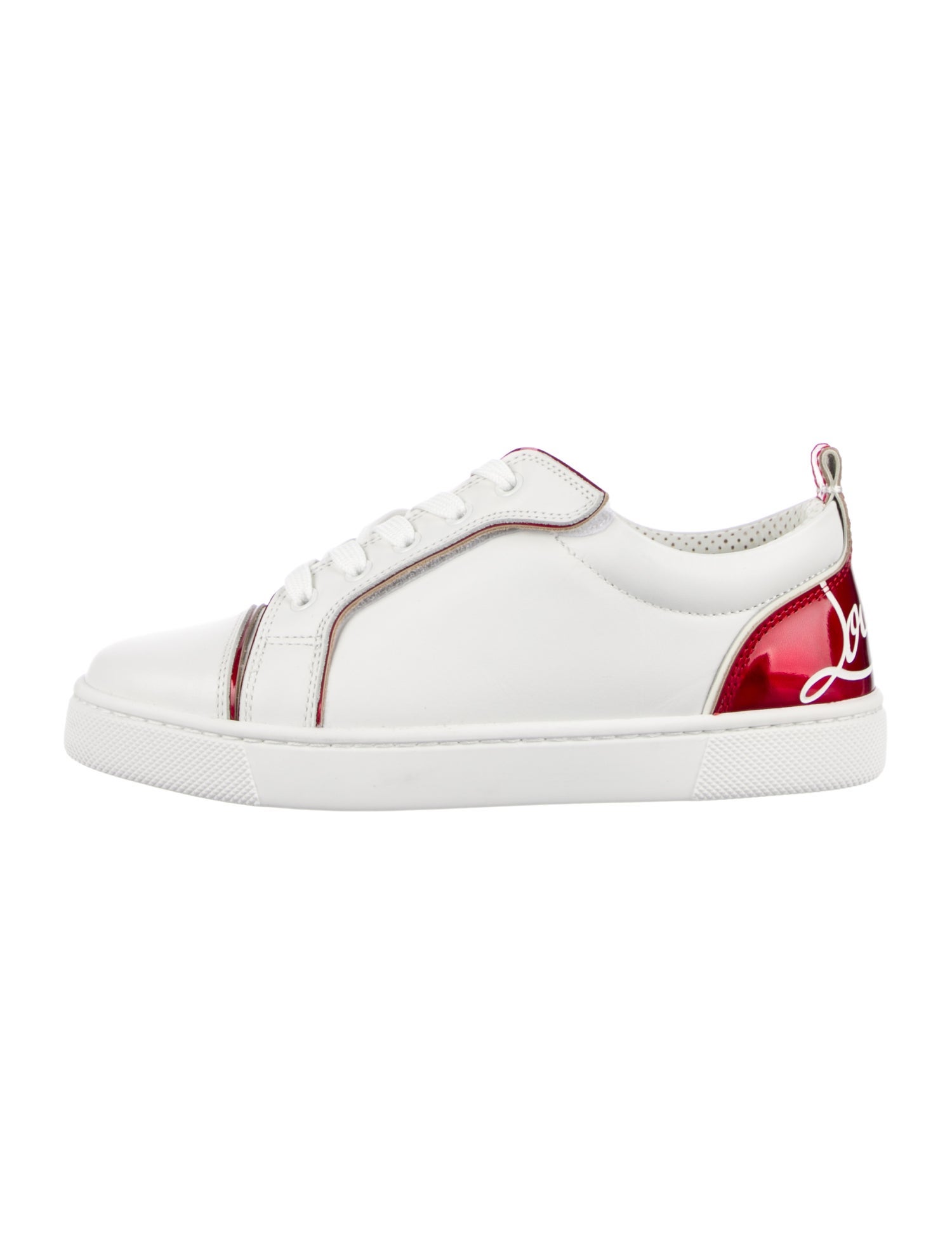 Christian Louboutin Girls' Low Top Leather Sneaker