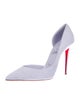 Christian Louboutin Suede D'Orsay Pumps