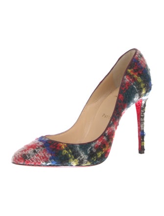 Christian Louboutin Tweed Printed Pumps