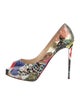 Christian Louboutin Patent Leather Printed Pumps