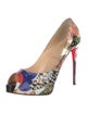 Christian Louboutin Patent Leather Printed Pumps