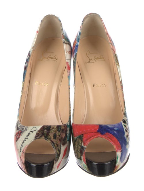Christian Louboutin Patent Leather Printed Pumps