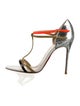 Christian Louboutin Snakeskin T-Strap Sandals