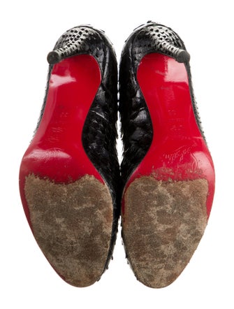 Christian Louboutin Snakeskin Animal Print Pumps