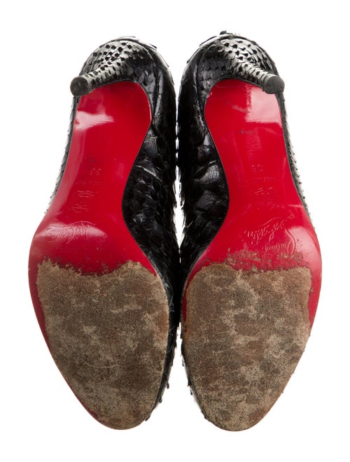 Christian Louboutin Snakeskin Animal Print Pumps
